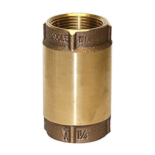 Merrill  CVANL125  Spring Check Valve Lead Free 1-1/4 in.