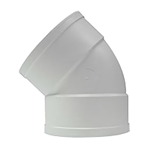 PVC45  Rafferty Elbow 1/8 Bend 45 Degree PVC 4 in.