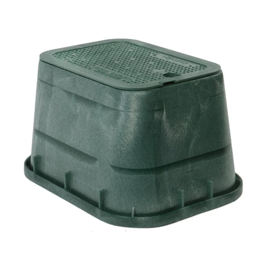 Carson Spec Valve Box Rectangle 14 in. x 19 in. x 12 in.H Green Box/Green Lid Overlapping ICV w/Bolt