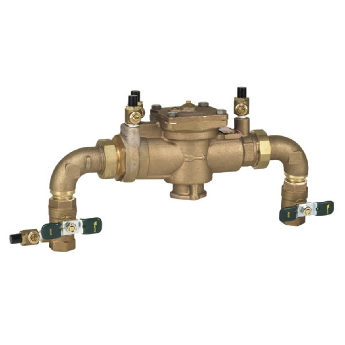 Watts  0437012  U009 Reduced Pressure Zone Assembly Bronze 1 in. with Union End Ball Valves