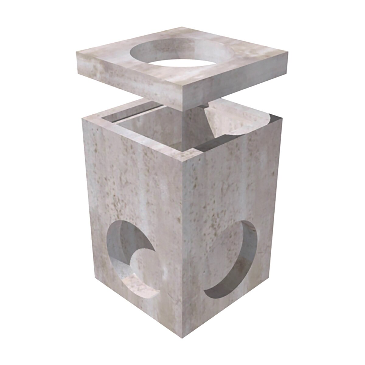 Oldcastle Valve Junction Box Concrete 18 in. 18 in. Square w/ Frame