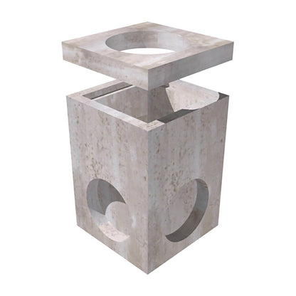 Oldcastle Valve Junction Box Concrete 18 in. 18 in. Square w/ Frame