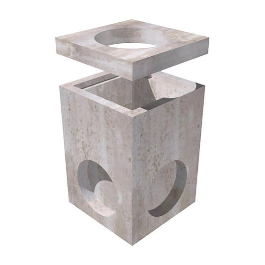 Oldcastle Valve Junction Box Concrete 18 in. 18 in. Square w/ Frame