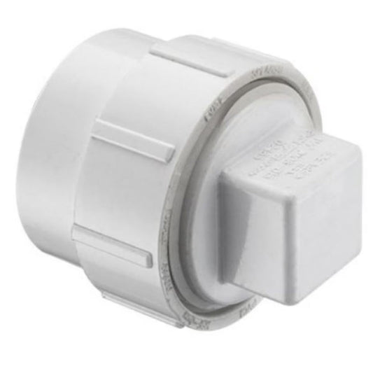 P105X-060  Cleanout Adapter & Plug P105X Series White PVC 6 in. Spigot | Spears