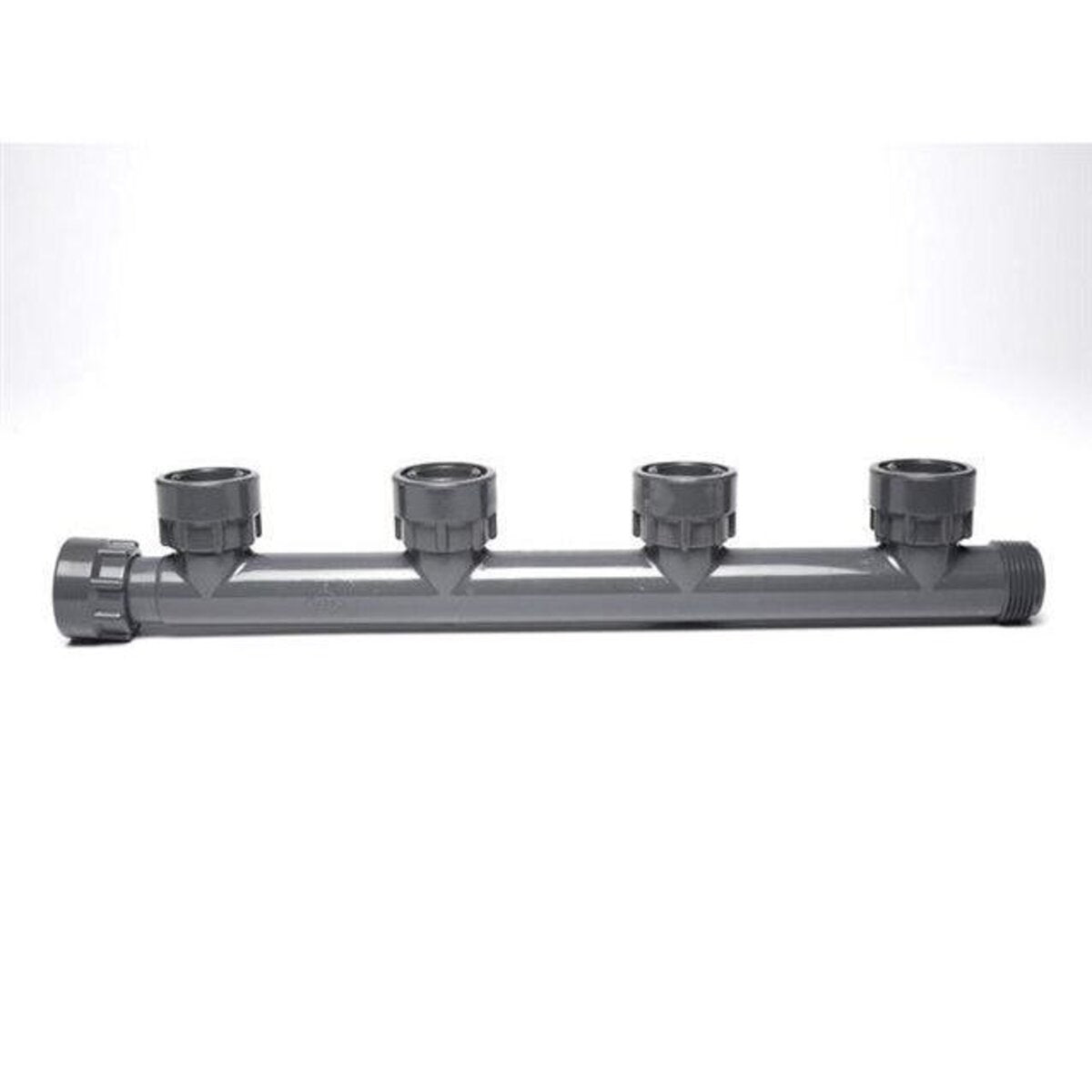 Dura  301-010-4 Quad Port Manifold Tee 1 in. Swivel x MIPT x 4-Swivel with O-Ring