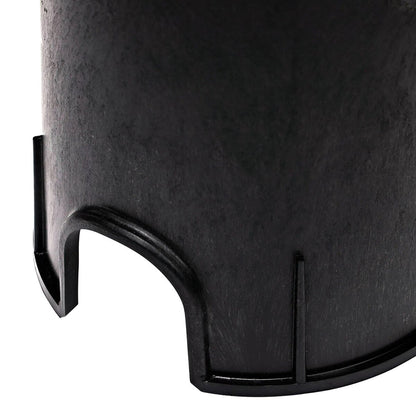 NDS Snap-In Box & Cover Black Body Round w/ Overlapping Green Lid 6 in.