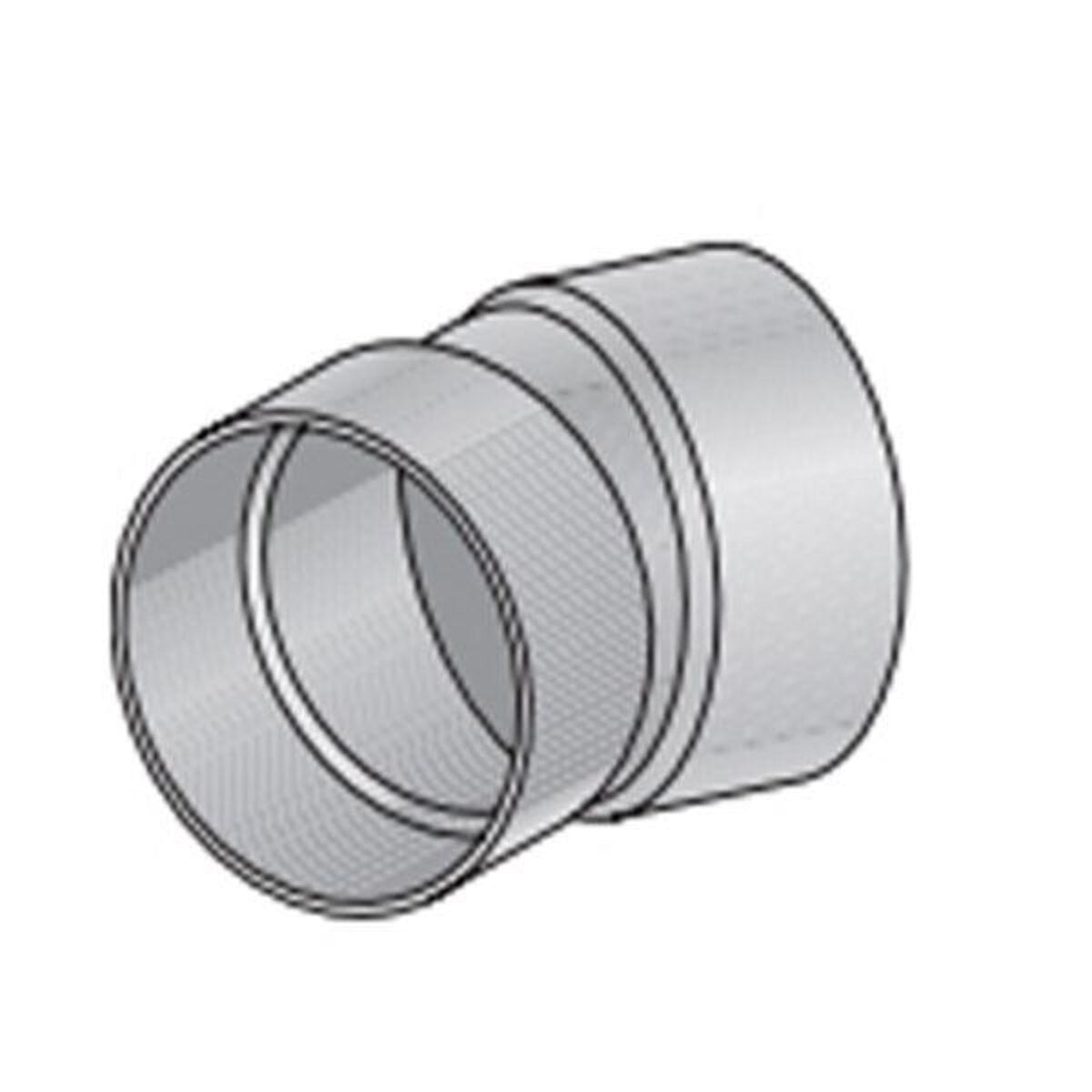 6P04 -NDS PVC S&D 22-1/2 Deg. Elbow HUB x HUB White 6 in.