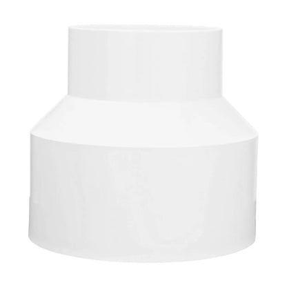 6P07  -NDS PVC S&D Reducer Coupling HUB x HUB White 4 in. x 6 in.