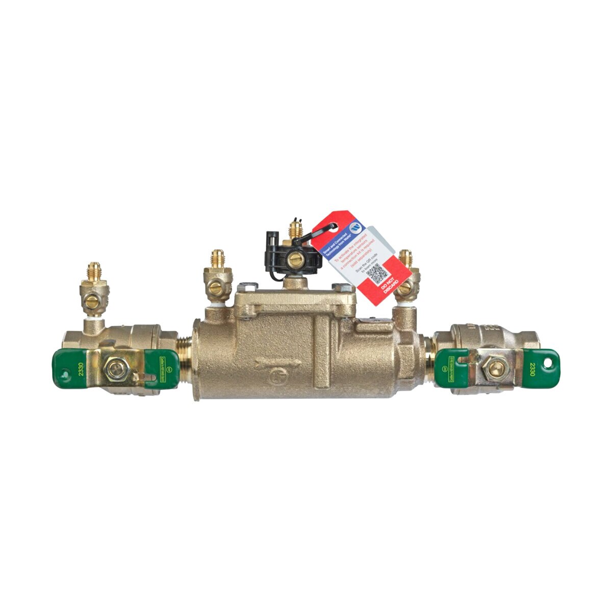T063232  Watts LF007M1 Double Check Assembly w/ Ball Valves 1 in. Lead Free Bronze w/ Freeze Sensing Capability (Sensing Upgrade Kit Sold Separately) | T063232