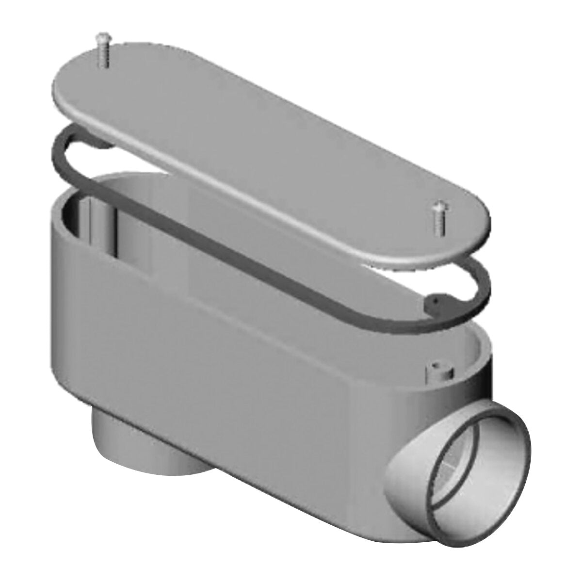 E533100 Westlake 1" Access Fitting Type LB ( Brass Screws and Inserts)