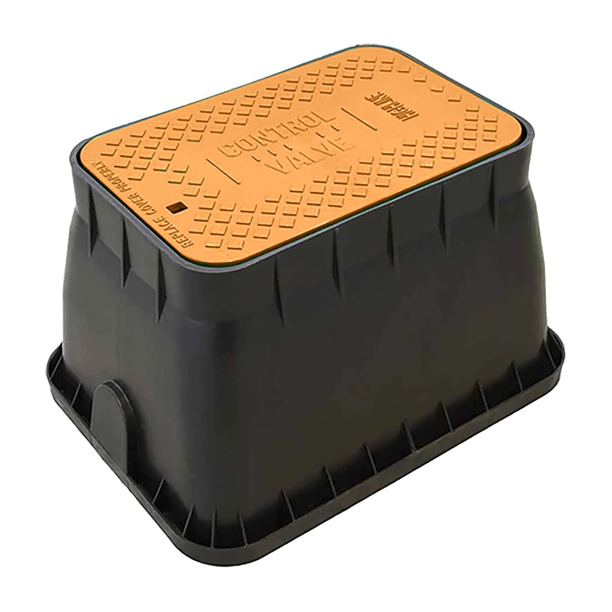 Plymouth Products Black Valve Box & Lid w/ Snap Lock