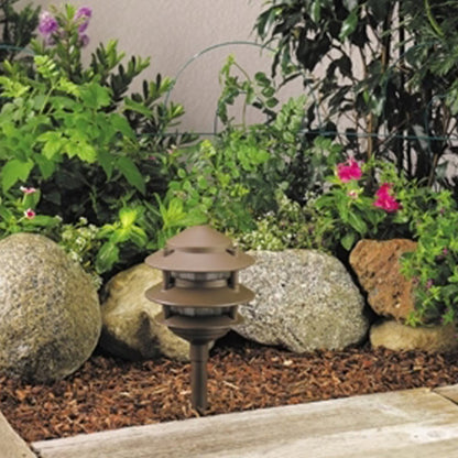 Vista PR-6222 Path Light Aluminum Black Finish 5W 3000K LED