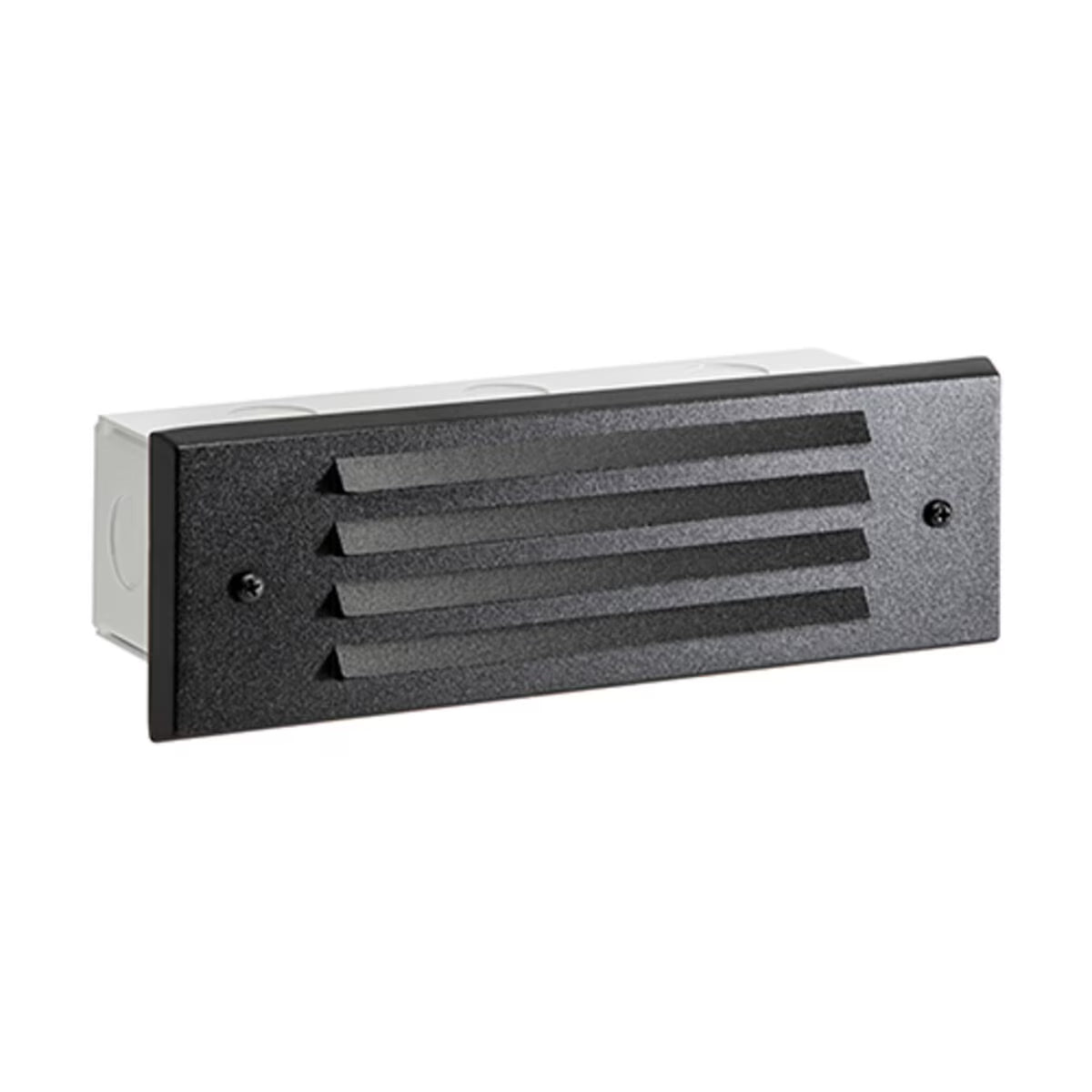 Vista  SL-4246-B-150-W-G4 SL-4246 Louver Step Light Black G4 1.5W Step and Wall Mount Aluminum