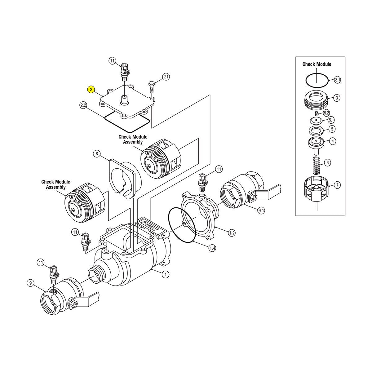 Febco Cover 1 in. 860