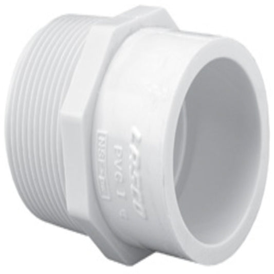 436-102L -Lasco Sch 40 PVC Reducing Male Adapter 3/4 in. x 1 in. MIPT x Socket