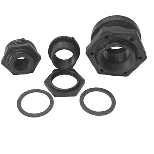 1 Heavy Duty Bulkhead Fitting Easy Pro   BF100N