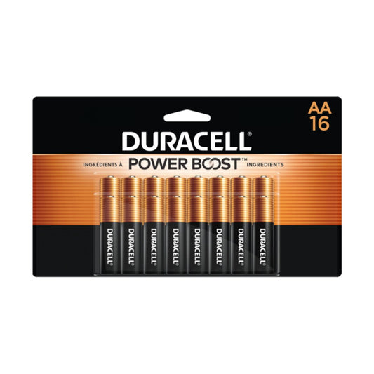 Duracell AA Batteries 1.5V 2850Ah 10 Years Life - 16/pkg.
