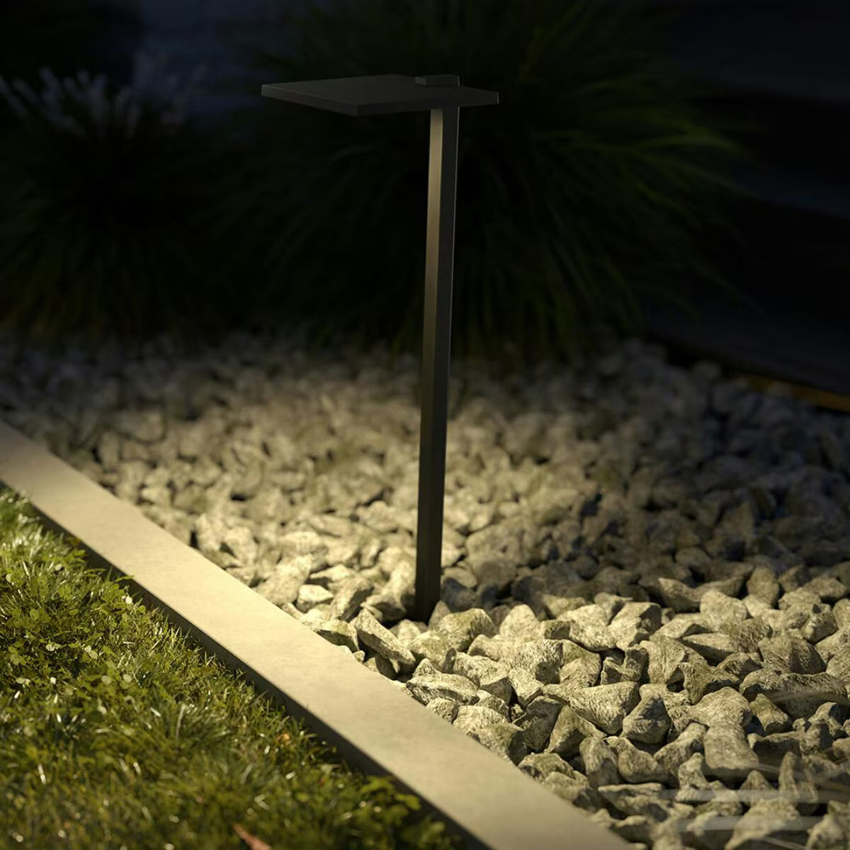 Kichler 16196BKT30  6 in. Shallow Shade Path Light Black Finish 3000K LED