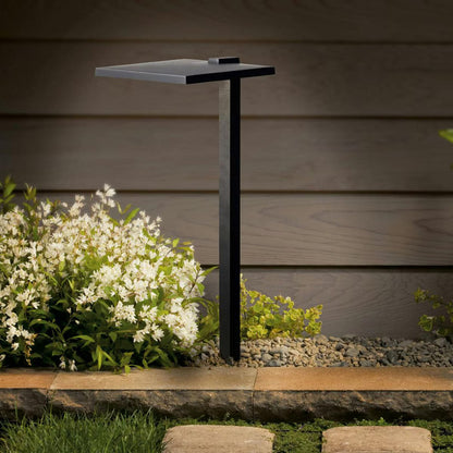 Kichler 16197BKT30  8 in. Shallow Shade Path Light Black Finish 3000K