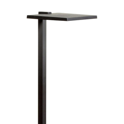 Kichler 16197BKT27  8 in. Black Finish Shallow Shade Path Light with 2700K LED Warm White Illumination