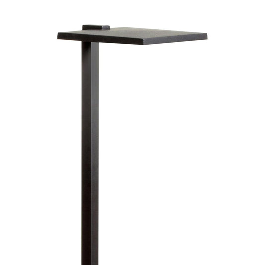 Kichler 16197BKT27  8 in. Black Finish Shallow Shade Path Light with 2700K LED Warm White Illumination