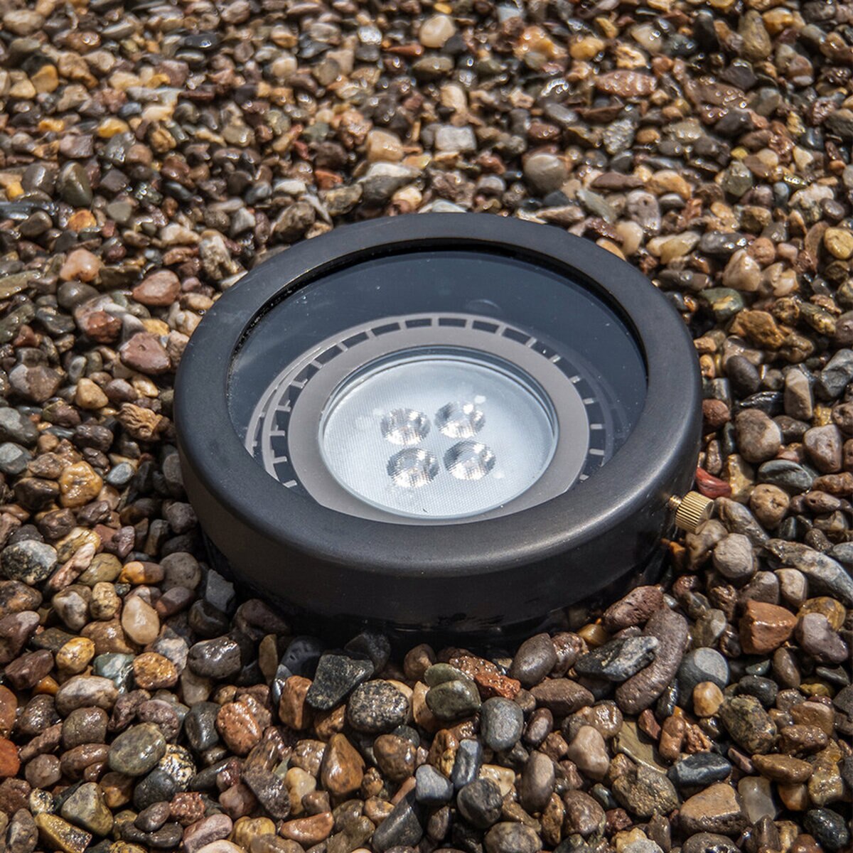 Brilliance -BD-WL-PAR36-FLAT-NL-Black Diamond Well Light Par 36 Flat Top Grate N