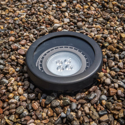 Brilliance -BD-WL-PAR36-FLAT-NL-Black Diamond Well Light Par 36 Flat Top Grate N