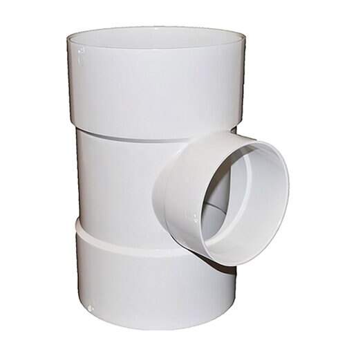 203-0106 Solvent Weld Sewer & Drain PVC Tee 10 in. x 6 in.
