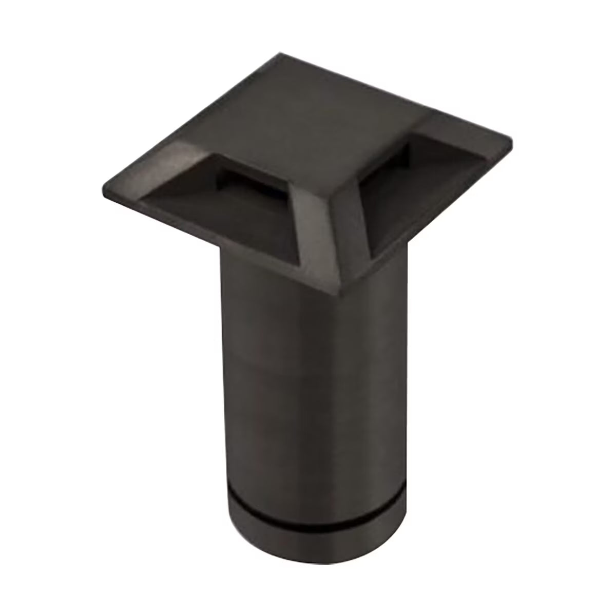 VersaBeam  VB-08-BK-2700 Brass Square Quad Slot 2700K Flange in Black Finish
