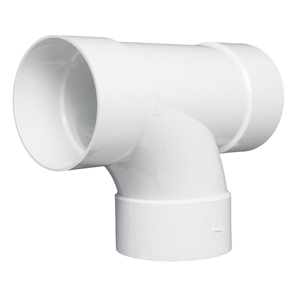 6P09 -NDS PVC Sanitary Tee HUB x HUB x HUB White 6 in.