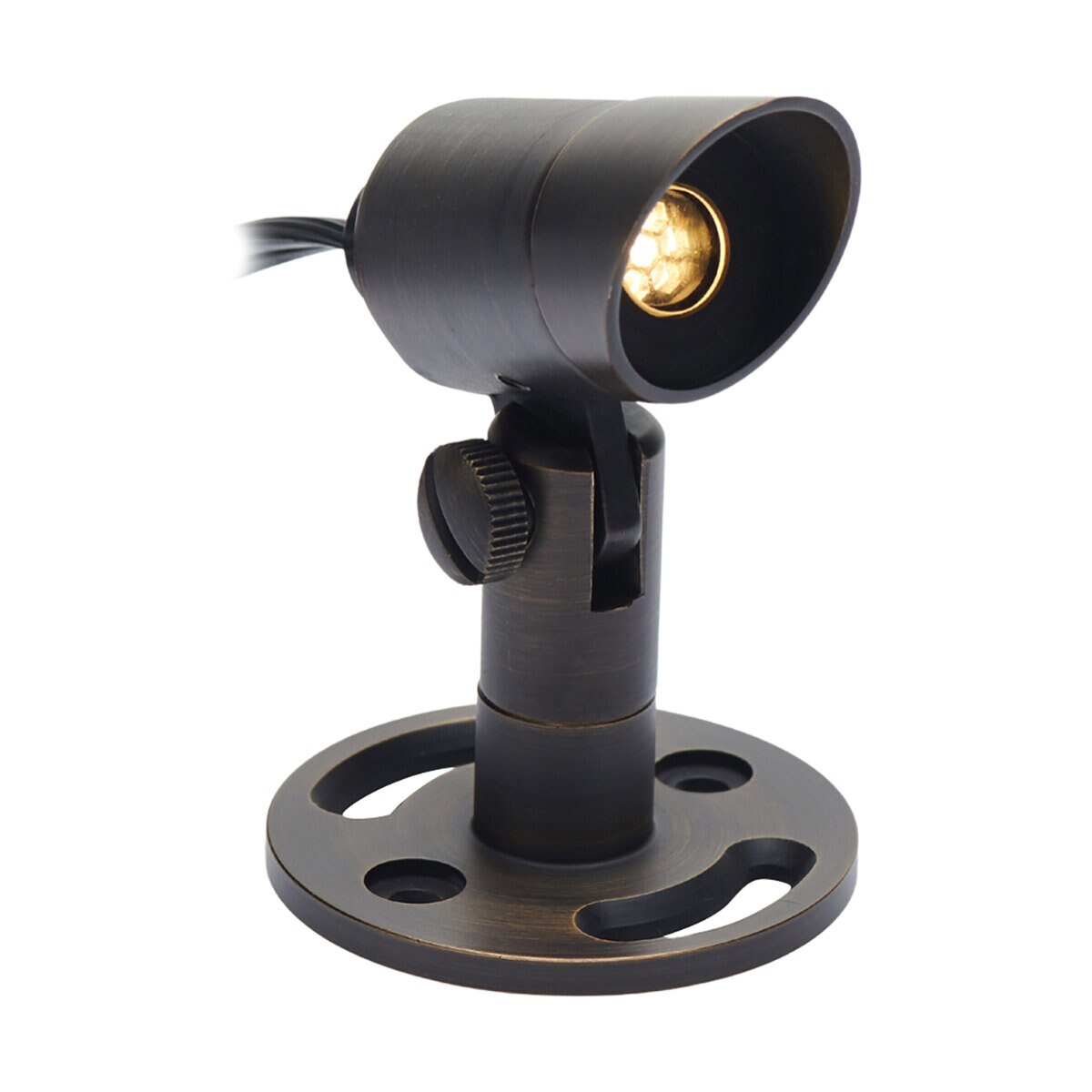 Brass Illumicare OPUS-BRASS Opus Mini Directional In-Grade Fixture w/Mount and Spike