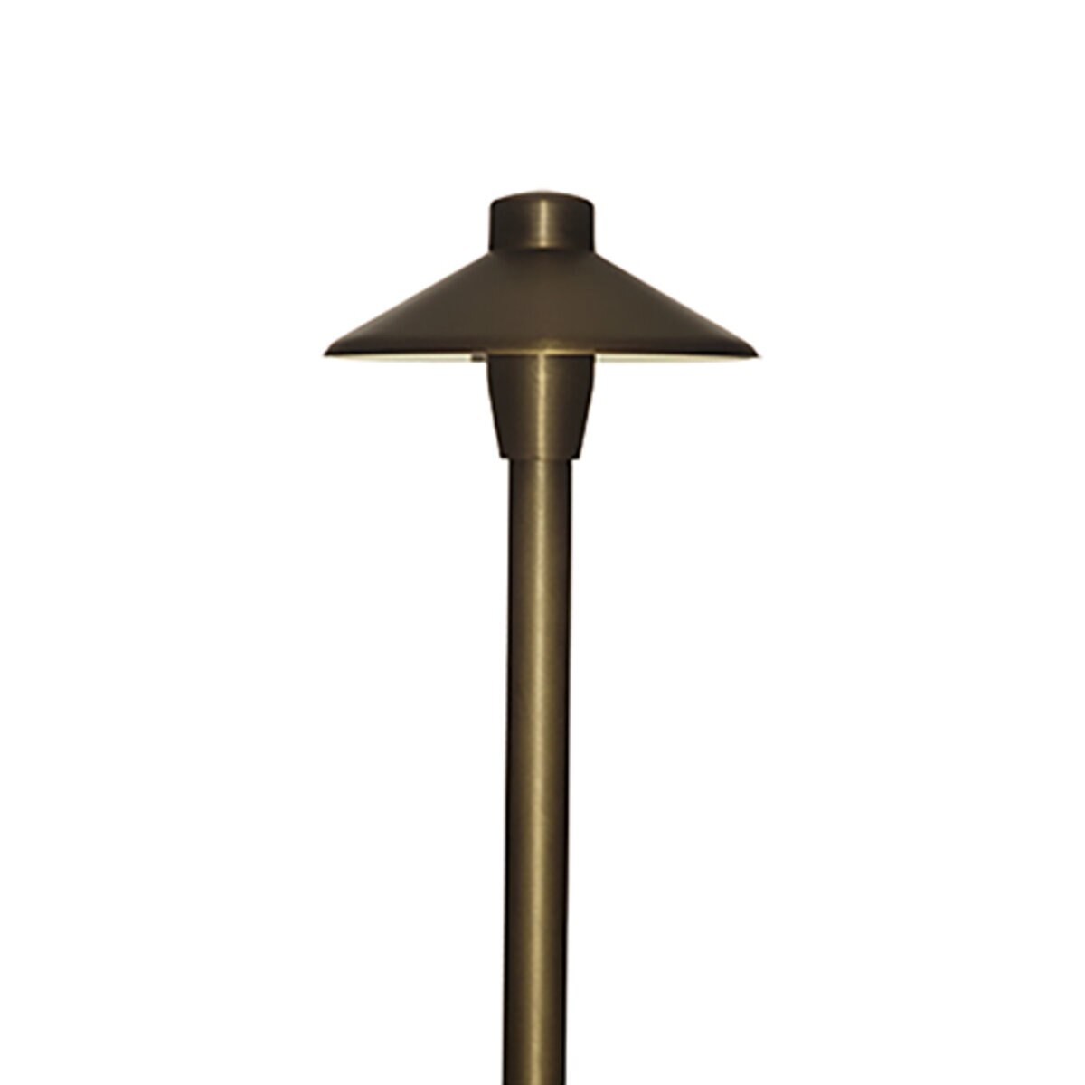 Dauer Zen Series Pathlight Weathered Brass Finish MR16 Bi-Pin LED Light 12V - 24V 2700K-3000K Warm White