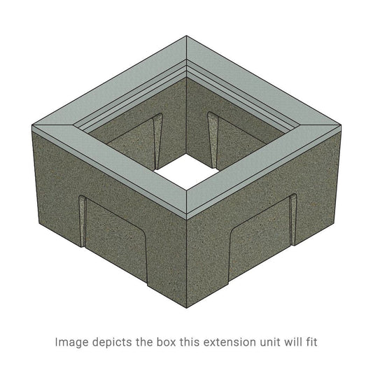 Christy V64 Drain Box Extension Square 12 in. Concrete