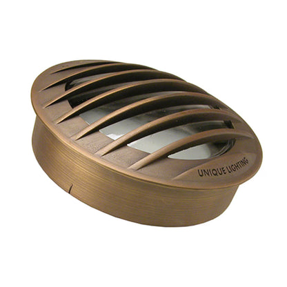 Unique Stargrate Cover in Weathered Brass - Durable Brass Construction for 12V Systems, Drop-In Installation