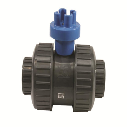 Slo-Close Full Block True Union Ball Valve PVC 1 in. with EPDM O-Ring