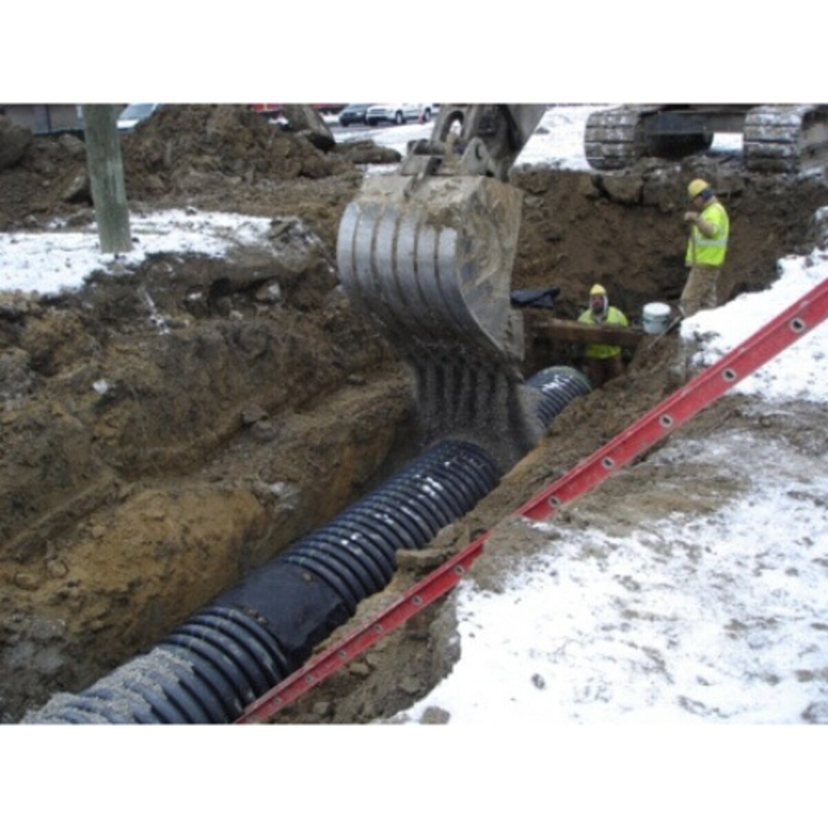 ADS 8 in. x 20 ft. N-12 Dual Wall Pipe Perforated