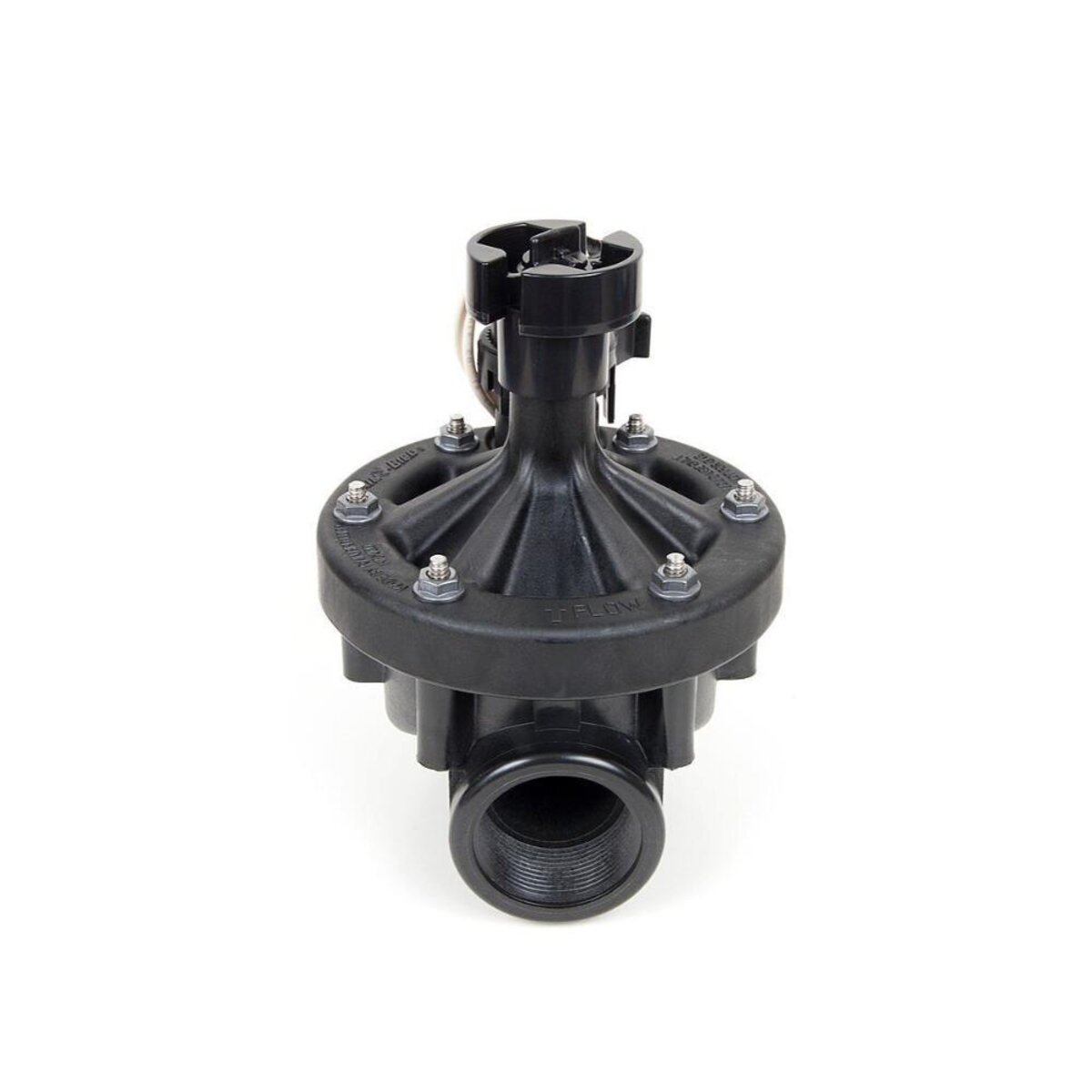 Rain Bird PEB Industrial Valve Plastic w/ IVM Solenoid w/ Flow Control 2 in. FIPT