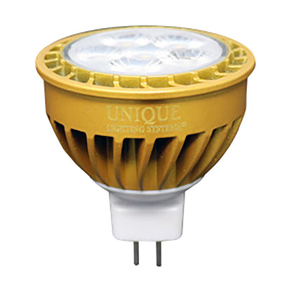 LED-5W-DM6WF27K  FLEX GOLD LED, 5 WATT, MR16, WIDE FLOOD, 2700K