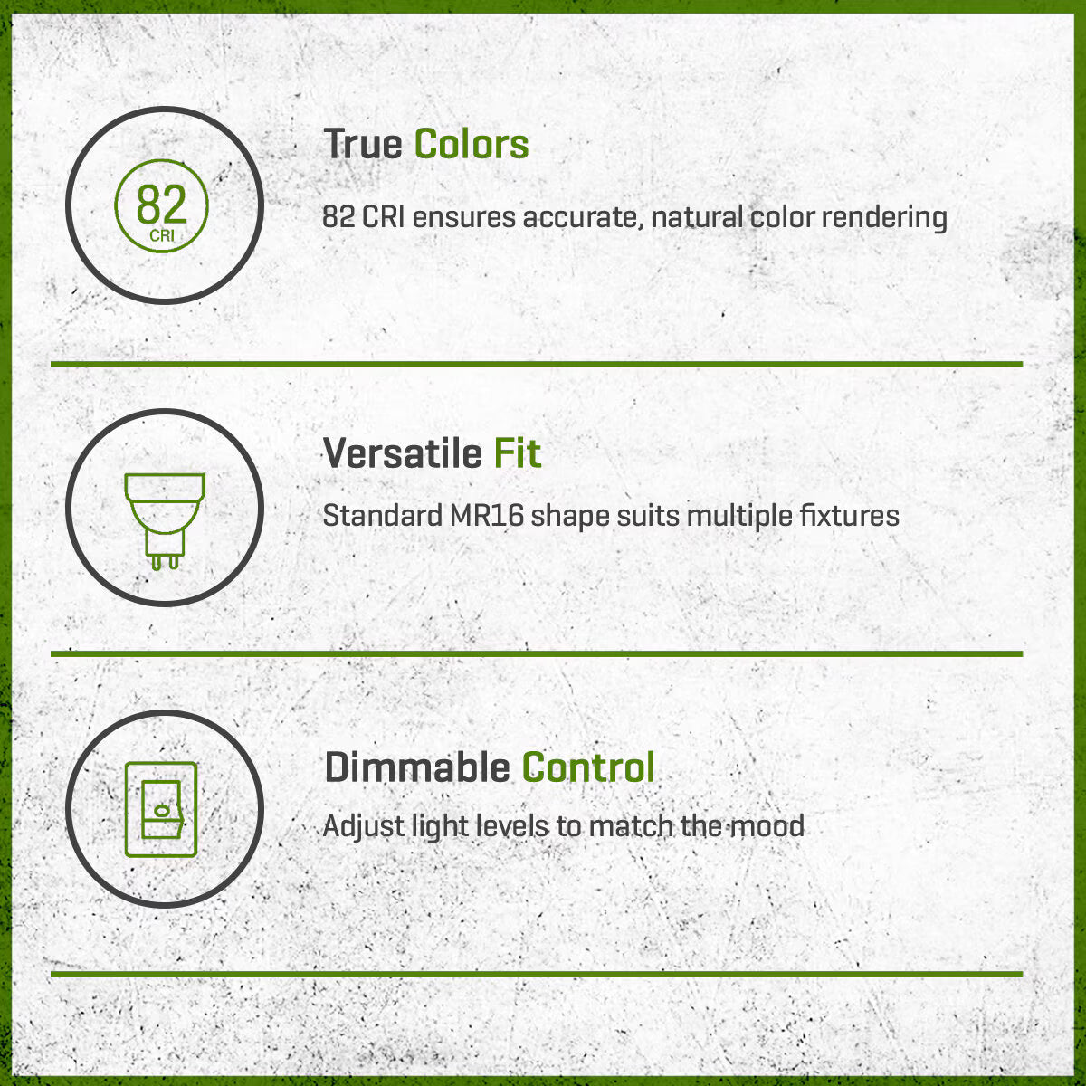 FLEX GOLD LED, ECO 4 WATT, MR16 3000K
