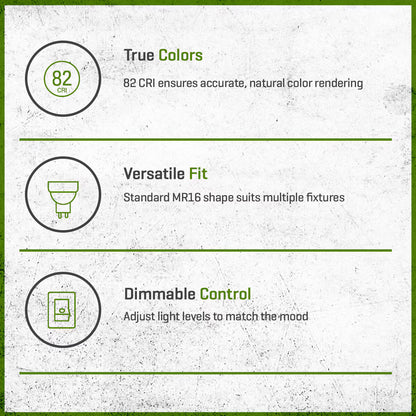 FLEX GOLD LED, ECO 4 WATT, MR16 3000K