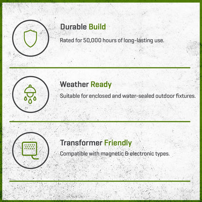 Unique Flex Gold LED T3 Bi-Pin Lamp, 2 Watt, 2700K Warm White, 250 Lumens, Dimmable, Aluminum Housing