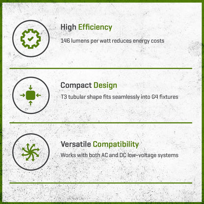 FLEX GOLD LED, 1 WATT, T3 3000K
