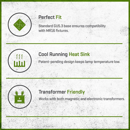 FLEX GOLD LED, 3 WATT, MR16, FLOOD, 2700K
