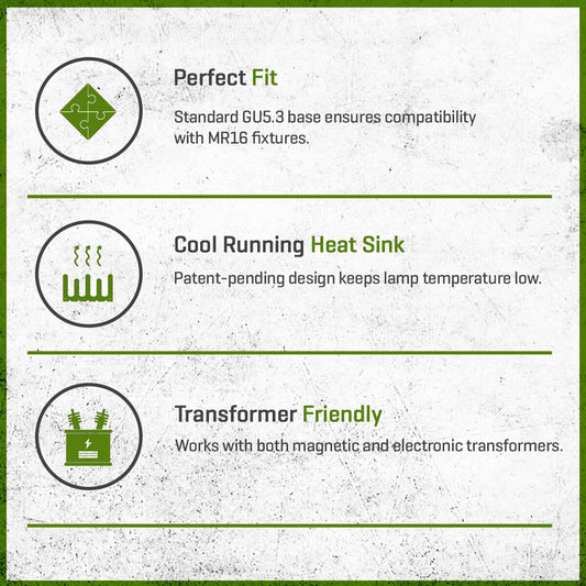 FLEX GOLD LED, 3 WATT, MR16, FLOOD, 2700K