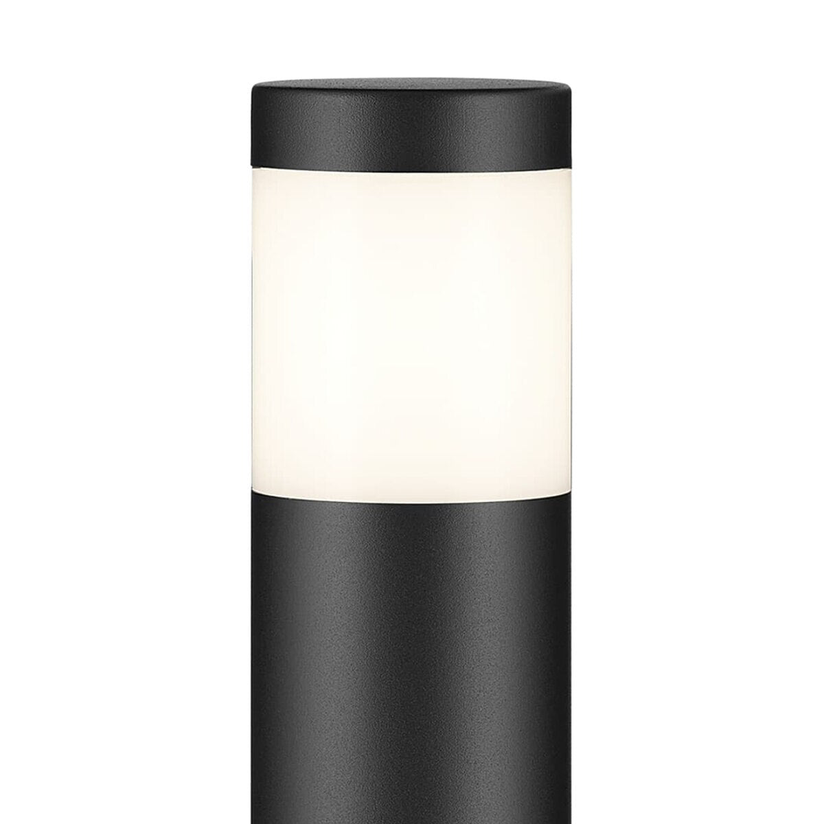 16264BKT30-12 Volt 3000K LED 15.2" Round Bollards in Textured Black