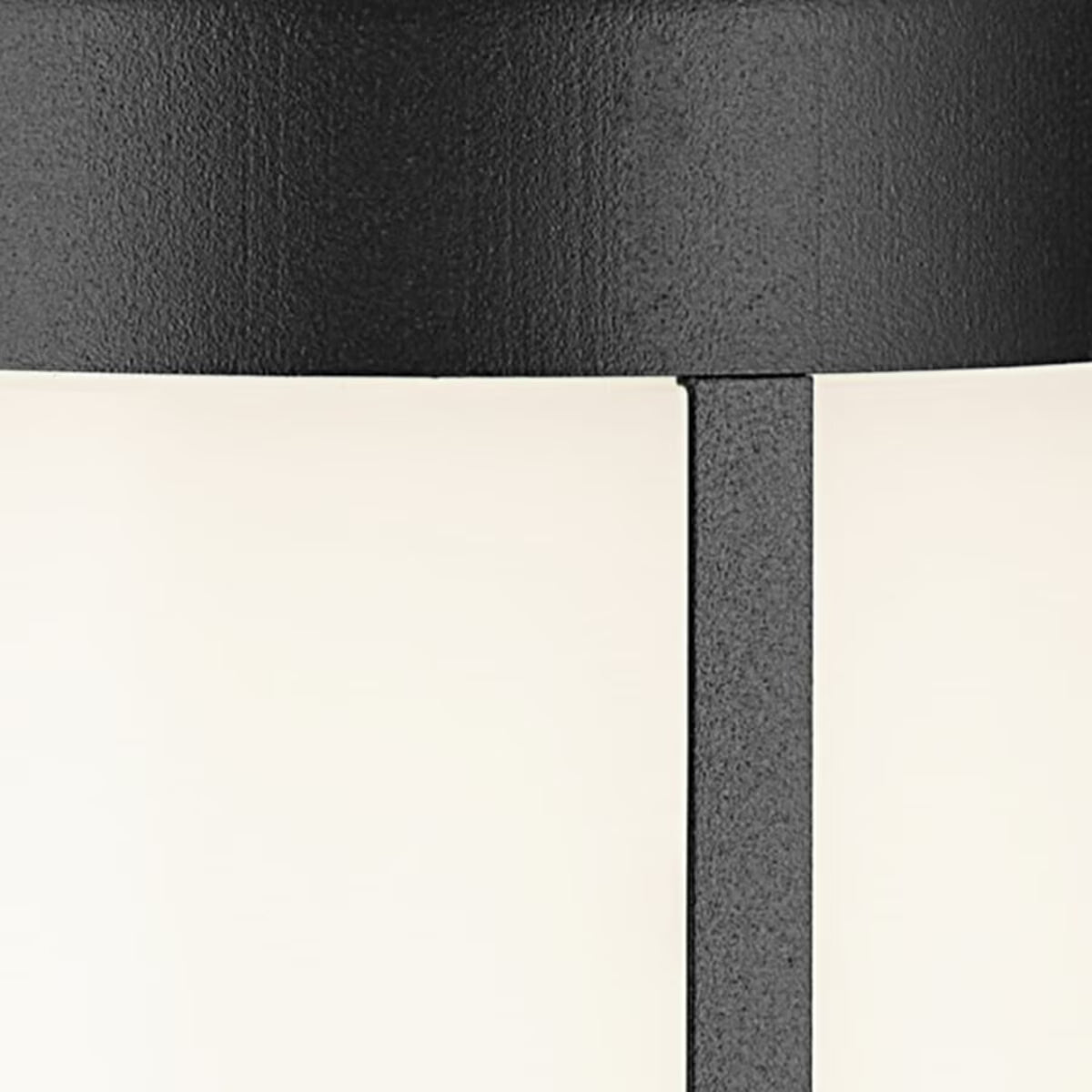 16264BKT30-12 Volt 3000K LED 15.2" Round Bollards in Textured Black