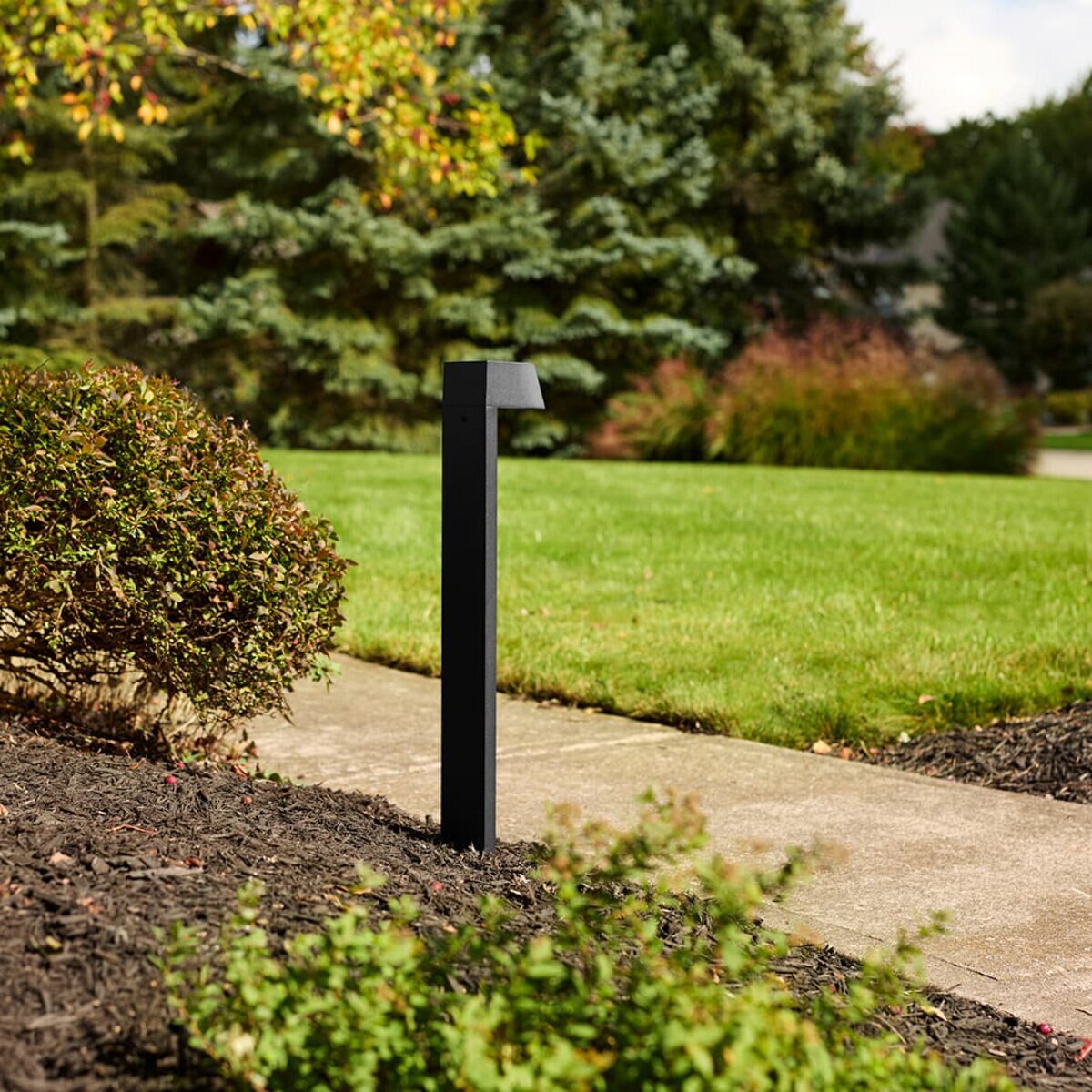 16262BKT30-12 Volt 3000K LED 23.6" Flared Top Path Light in Textured Black
