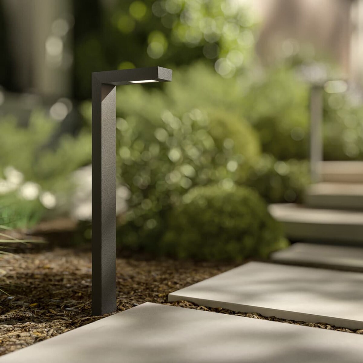 Kichler-16261AZT27- 15801 12 Volt 2700K LED Path Light in Textured Architectural Bronze, 22.5" Height, 120 Lumens, 90 Degree Beam Angle