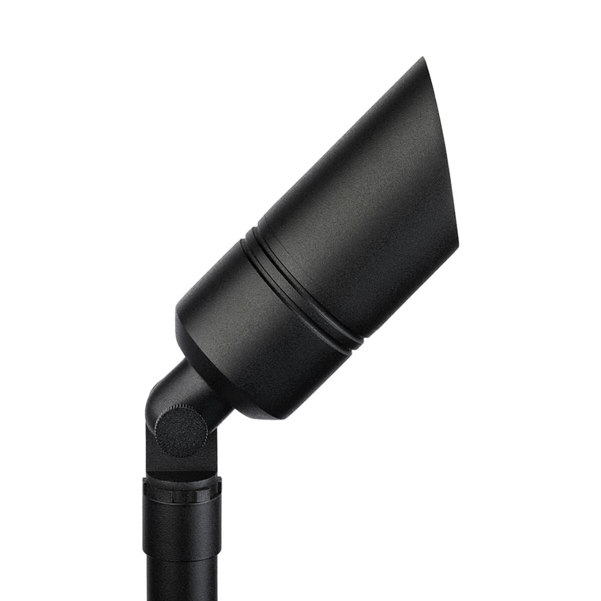 Kichler-15475BKB- 15399MR16 5" Drop-In Accent Fixture Black Brass Finish 12V LED with Ground Stake and Glass Lens