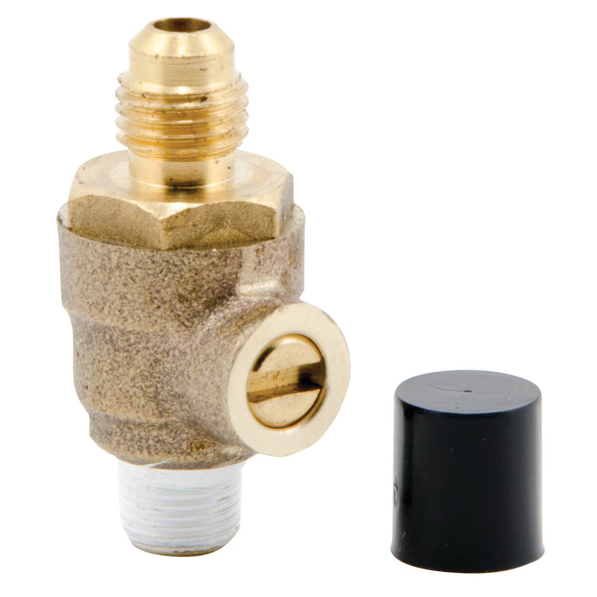 FEBCO LFTC1 Full Port Test Cock 1/8 in. Npt x 1/4 in. Sae w/ Cap
